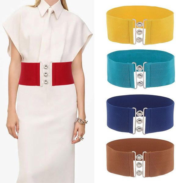waist chain belts wide belt for women slimming with metal buckle luxury woman waistband high elastic decor 230825
waist chain belts wide belt for women slimming with metal buckle luxury woman waistband high elastic decor 230825