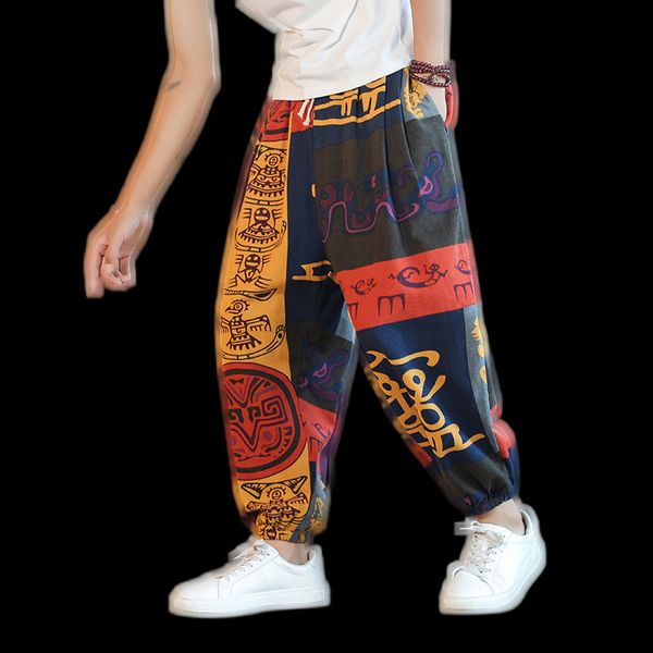 men's pants 2023 summer fashion cotton and hemp chinese style casual loose large harun elastic drawstring cordage lanterns 230824, Black
men's pants 2023 summer fashion cotton and hemp chinese style casual loose large harun elastic drawstring cordage lanterns 230824, Black