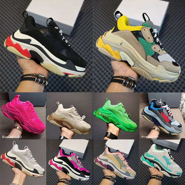 selling triple s sneakers designer casual shoes luxury brand mens womens platform beige clear sole cherry blossom pow pink neon green black
selling triple s sneakers designer casual shoes luxury brand mens womens platform beige clear sole cherry blossom pow pink neon green black