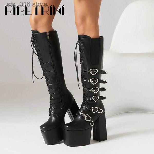 boots new punk goth women motorcycle boots high heeled knee high platform shoes heart buckle lace up luxury trendy winter street boots t2308, Black
boots new punk goth women motorcycle boots high heeled knee high platform shoes heart buckle lace up luxury trendy winter street boots t2308, Black