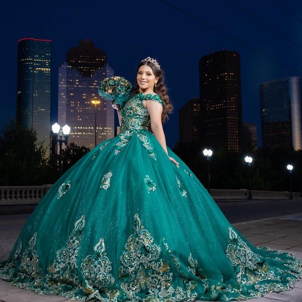 dark green quinceanera dresses off shoulder lace applique sequin sweet 16 dress short sleeves vestidos de 15 anos, Blue;red
dark green quinceanera dresses off shoulder lace applique sequin sweet 16 dress short sleeves vestidos de 15 anos, Blue;red