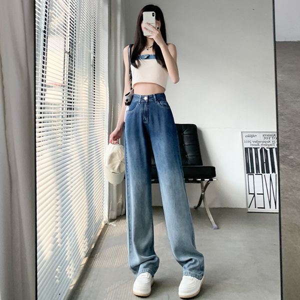 women's jeans jean's summer fashion thin gradient tencel casual pants show straight tube drop wide leg floor dragging 230824, Blue
women's jeans jean's summer fashion thin gradient tencel casual pants show straight tube drop wide leg floor dragging 230824, Blue