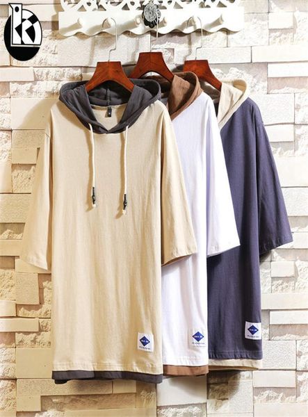2019 summer new solid color large size hooded mens t shirts fashion casual selfcultivation trend fivepoint sleeve t shirt men j12562598, White;black
2019 summer new solid color large size hooded mens t shirts fashion casual selfcultivation trend fivepoint sleeve t shirt men j12562598, White;black