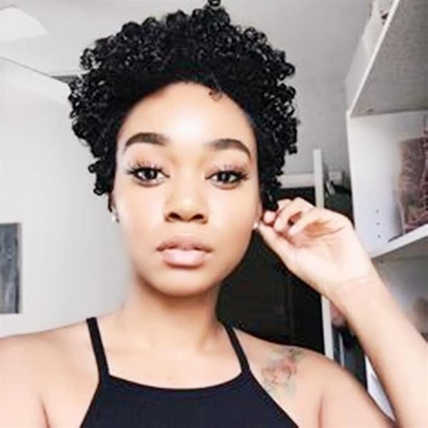 natural color afro kinky curly wigs average size none lace short human hair wigs for black women brazilian machine made327h, Black;brown
natural color afro kinky curly wigs average size none lace short human hair wigs for black women brazilian machine made327h, Black;brown