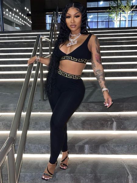 women's tracksuits women summer skinny trend tank kinny long leggings pant hollow out print two 2 piece set tracksuit outfit streetwear, Gray
women's tracksuits women summer skinny trend tank kinny long leggings pant hollow out print two 2 piece set tracksuit outfit streetwear, Gray