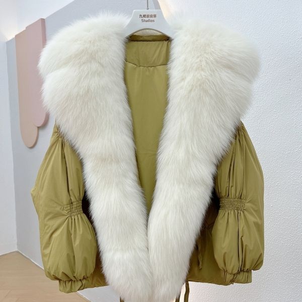womens fur faux s winter short loose placket highend big collar navy white duck down jacket coat 230824, Black
womens fur faux s winter short loose placket highend big collar navy white duck down jacket coat 230824, Black