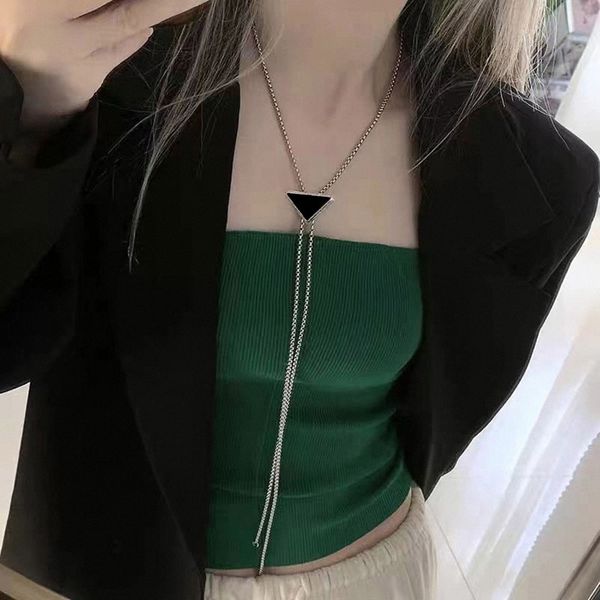 inverted triangle designer jewelry necklace alloy chain mens womens black pendant necklace with letter designer necklaces fashion belt gift, Silver
inverted triangle designer jewelry necklace alloy chain mens womens black pendant necklace with letter designer necklaces fashion belt gift, Silver