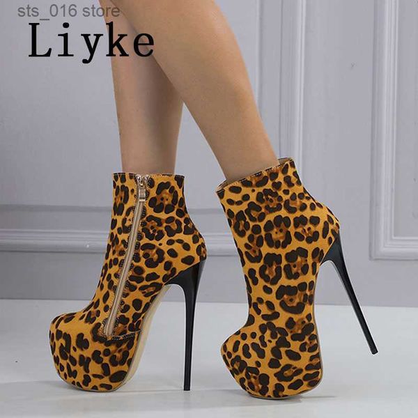 boots liyke leopard grain ankle boots for women 16.5cm extreme high heels platform pumps fashion round toe zip party club shoes t230824, Black
boots liyke leopard grain ankle boots for women 16.5cm extreme high heels platform pumps fashion round toe zip party club shoes t230824, Black