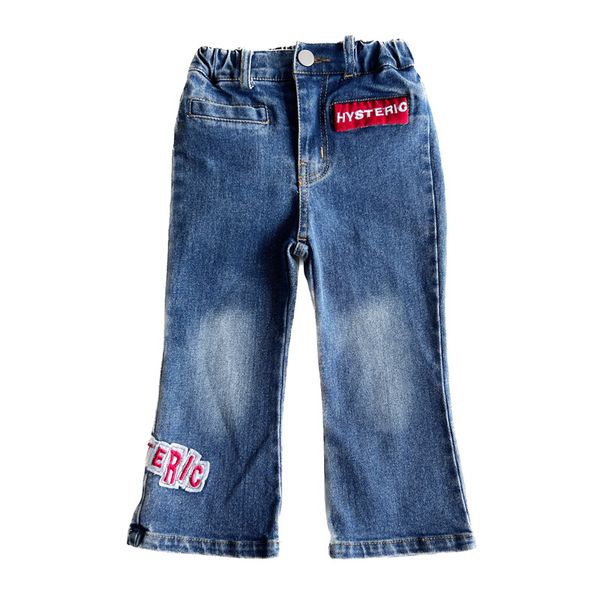fashion girls letter embroidery appliques patch jeans kids elastic waist denim flared pants 2023 autumn children boot cut cowboys trousers s, Blue
fashion girls letter embroidery appliques patch jeans kids elastic waist denim flared pants 2023 autumn children boot cut cowboys trousers s, Blue