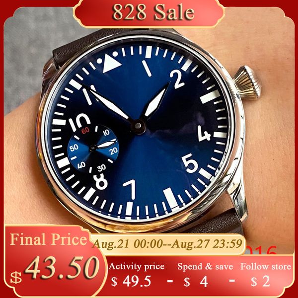 wristwatches 44mm black sterile dial luminous hands 17 jewels 6497 movement manual mechanical mens watch leather strap 230824, Slivery;brown
wristwatches 44mm black sterile dial luminous hands 17 jewels 6497 movement manual mechanical mens watch leather strap 230824, Slivery;brown