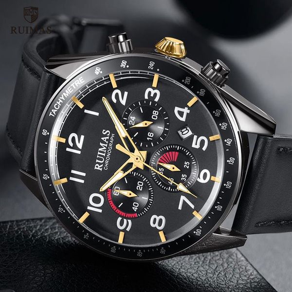 ruimas watches men brand luxury military leather wristwatch man clock fashion chronograph casual sport watch relogio 574231g, Slivery;brown
ruimas watches men brand luxury military leather wristwatch man clock fashion chronograph casual sport watch relogio 574231g, Slivery;brown