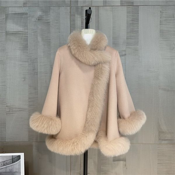 womens fur faux winter jacket women real coat natural collar thick warm cashmere wool woolen outerwear streetwear fashion 230824, Black
womens fur faux winter jacket women real coat natural collar thick warm cashmere wool woolen outerwear streetwear fashion 230824, Black