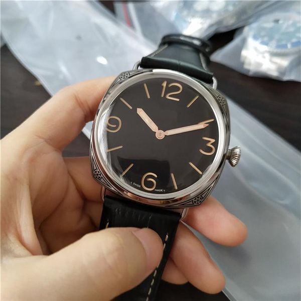 new arrivals male watch mechanical hand wind movement stainless steel watches black dial man wristwatch leather strap 47mm pa02322w, Slivery;brown
new arrivals male watch mechanical hand wind movement stainless steel watches black dial man wristwatch leather strap 47mm pa02322w, Slivery;brown