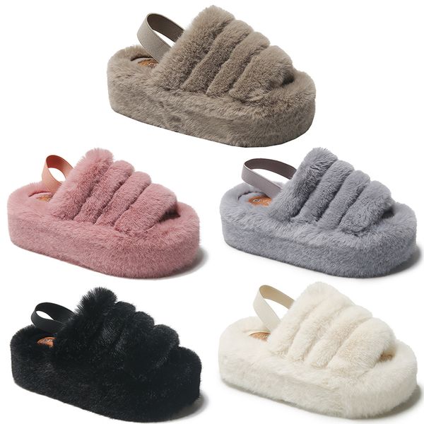 2023 home plush flat platform cotton slippers women white pink gray beige heightened elastic band casual
2023 home plush flat platform cotton slippers women white pink gray beige heightened elastic band casual