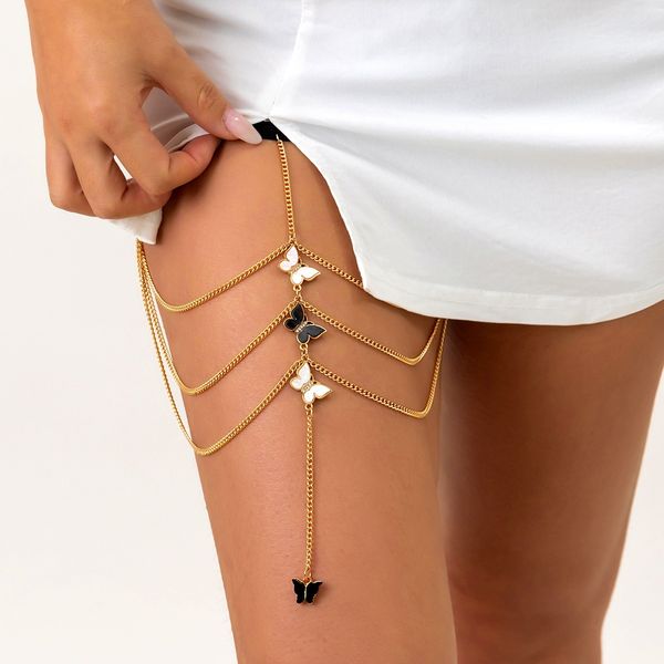 european and american designer womens lady jewelry silver chain spicy girl elastic band lace beach leg loop body chain sweet cool rhinestone, Red;blue
european and american designer womens lady jewelry silver chain spicy girl elastic band lace beach leg loop body chain sweet cool rhinestone, Red;blue