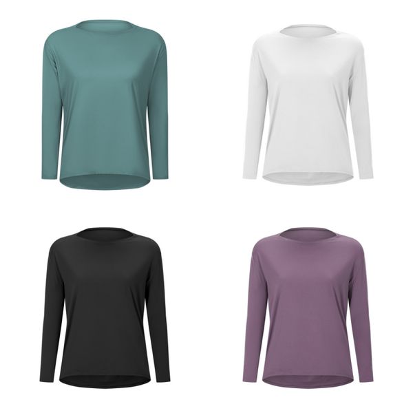 lu women's sweatshirt long sleeved t-shirt high elastic fitness polos classic 
lu women's sweatshirt long sleeved t-shirt high elastic fitness polos classic