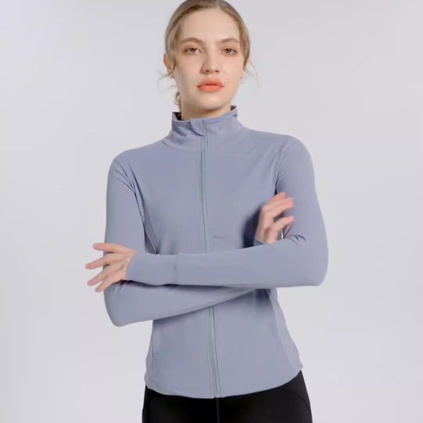 yoga jackets lu sports coat training outfits long sleeve women's standing collar quick dried fitness tight professional running suit bl
yoga jackets lu sports coat training outfits long sleeve women's standing collar quick dried fitness tight professional running suit bl