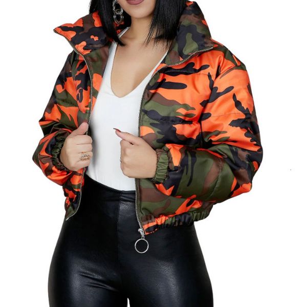 women' blends winter thick warm short parka coat ladies fashion camouflage jacket ladies elegant casual short zipper cotton jacket ladi, Black
women' blends winter thick warm short parka coat ladies fashion camouflage jacket ladies elegant casual short zipper cotton jacket ladi, Black