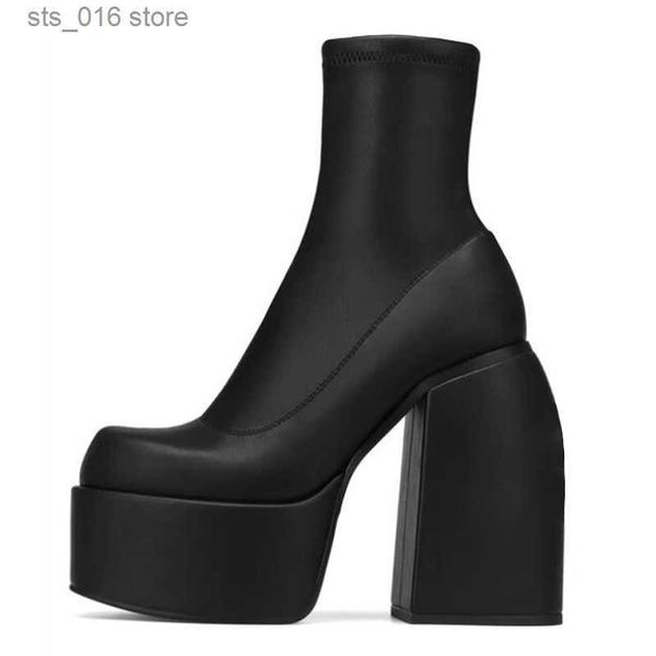 boots stretch punk style chunky platform ankle boots for women autumn winter high heels gothic booties shoes ladies black bottine t230824
boots stretch punk style chunky platform ankle boots for women autumn winter high heels gothic booties shoes ladies black bottine t230824