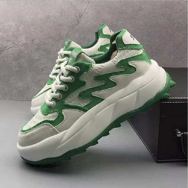 men's thick soled small white shoes 2023 new breathable sports shoes men's leisure sneakers 1aa41, Black
men's thick soled small white shoes 2023 new breathable sports shoes men's leisure sneakers 1aa41, Black