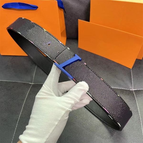 Designer Black Leather Belt
