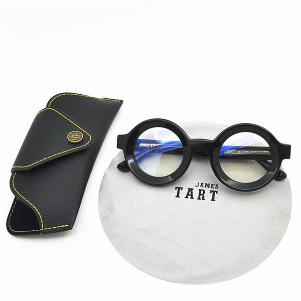 james tart 244 optical eyeglasses for retro style anti-blue light lens plate round full frame with box2652, White;black
james tart 244 optical eyeglasses for retro style anti-blue light lens plate round full frame with box2652, White;black