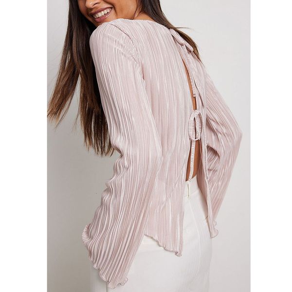 women's t-shirt summer striped women's blouses pleated elegant back strap short shirt slash neck flared sleeve female slim crop c, White
women's t-shirt summer striped women's blouses pleated elegant back strap short shirt slash neck flared sleeve female slim crop c, White