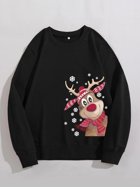 women's hoodies cute christmas deercolored sweatshirts merry pullovers women fashion casual cotton tumblr top, Black
women's hoodies cute christmas deercolored sweatshirts merry pullovers women fashion casual cotton tumblr top, Black
