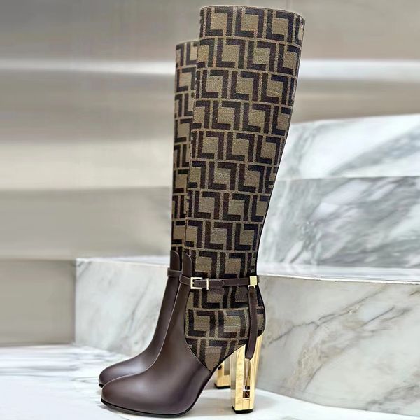 knee boots with high heels 10cm belt buckle decoration cut-outs metal carved special-shaped heel round toes designer fashion zip motorcycle, Black
knee boots with high heels 10cm belt buckle decoration cut-outs metal carved special-shaped heel round toes designer fashion zip motorcycle, Black