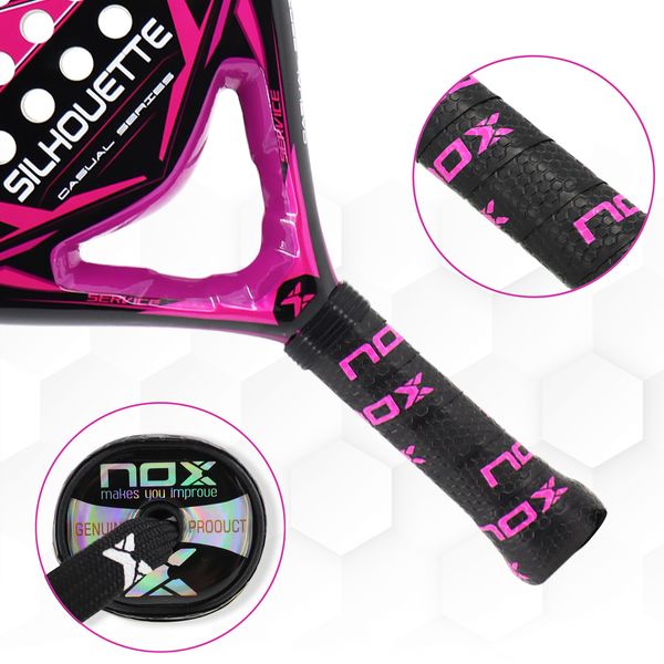 squash racquets padel racket with bag cover 3k12k carbon fiber power foam for women men training accessories paddle 230824
squash racquets padel racket with bag cover 3k12k carbon fiber power foam for women men training accessories paddle 230824