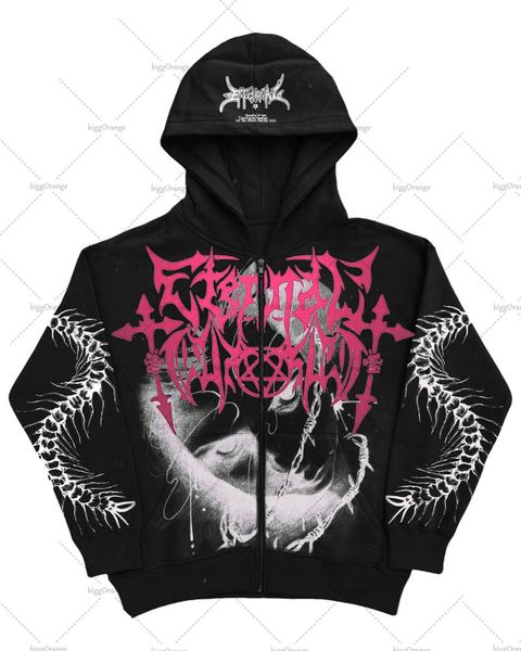 men's hoodies sweatshirts gothic punk printed oversized hoodie women american rock street hip-hop clothing y2k retro harajuku casual zi, Black
men's hoodies sweatshirts gothic punk printed oversized hoodie women american rock street hip-hop clothing y2k retro harajuku casual zi, Black