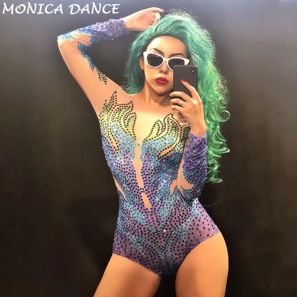 womens jumpsuits rompers stage sparkly rhinestones mesh bodysuit party costume dance show nightclub female singer wear see through bodysuits, Black;white
womens jumpsuits rompers stage sparkly rhinestones mesh bodysuit party costume dance show nightclub female singer wear see through bodysuits, Black;white
