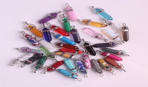 24pcs lot healing point chakra pendants hexagonal quartz crystals bullet shape stone diy pendulum beads jewelry making22528574081, Silver
24pcs lot healing point chakra pendants hexagonal quartz crystals bullet shape stone diy pendulum beads jewelry making22528574081, Silver