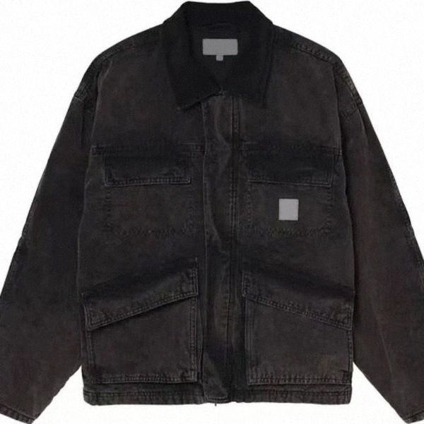 fw23 mens jackets denim tooling jacket coat high street long sleeve outwear coats stys m-2xl z23o#, Black;brown
fw23 mens jackets denim tooling jacket coat high street long sleeve outwear coats stys m-2xl z23o#, Black;brown