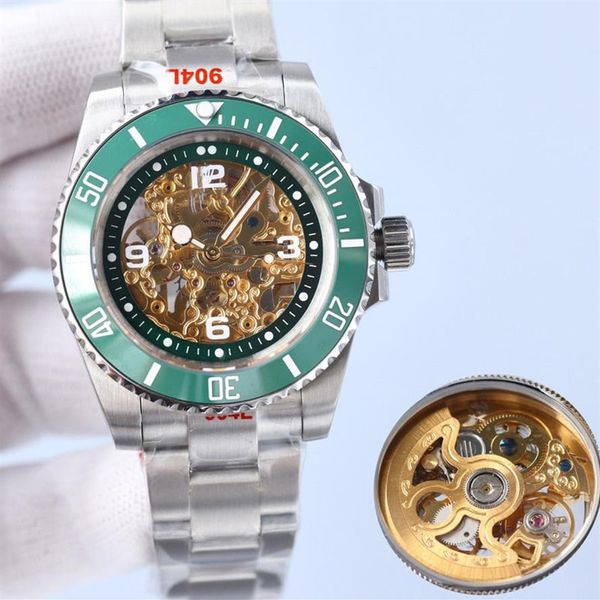 mens watches hollow wristwatch automatic mechanical watch 40mm ceramic case sapphire stainless steel strap design montre de luxe237e, Slivery;brown
mens watches hollow wristwatch automatic mechanical watch 40mm ceramic case sapphire stainless steel strap design montre de luxe237e, Slivery;brown