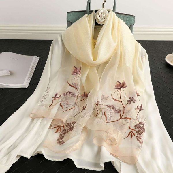 silk wool embroidered womens scarf elegant mulberry ethnic style fashionable all matching sunblock shawl, Blue;gray
silk wool embroidered womens scarf elegant mulberry ethnic style fashionable all matching sunblock shawl, Blue;gray