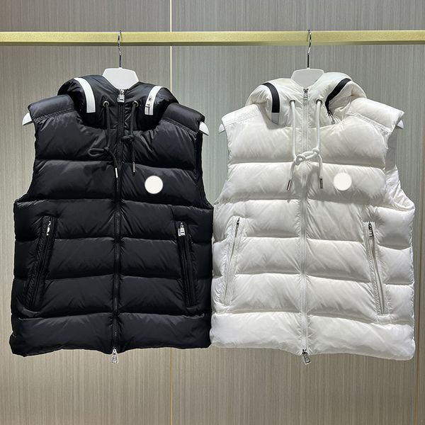 2023 luxury designer mens vests women's embroidered badge zipper hat puffer vest couple loose casual thickened warm men gillet winter j, Black;white
2023 luxury designer mens vests women's embroidered badge zipper hat puffer vest couple loose casual thickened warm men gillet winter j, Black;white