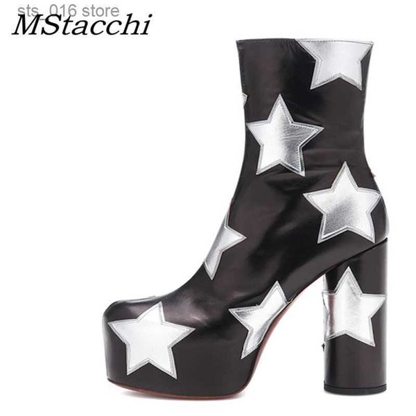 boots mstacchi platform ankle boots for women luxury print star really leather high heels shoes woman round heels botines mujer 2023 t230824, Black
boots mstacchi platform ankle boots for women luxury print star really leather high heels shoes woman round heels botines mujer 2023 t230824, Black