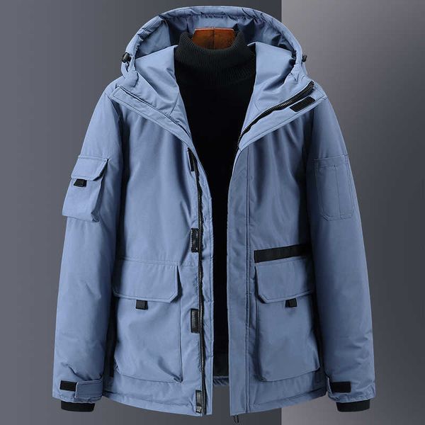 men's down jacket men's short winter students' fashionable work clothes thickened casual white duck down light coat men', Black
men's down jacket men's short winter students' fashionable work clothes thickened casual white duck down light coat men', Black