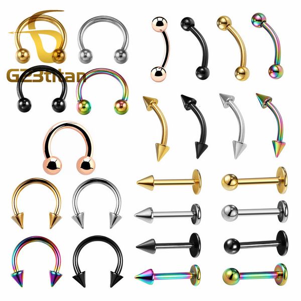 labret lip piercing jewelry 10pcs lot g23 circular barbells bananabells stud body rings wholesale 230825, Black
labret lip piercing jewelry 10pcs lot g23 circular barbells bananabells stud body rings wholesale 230825, Black