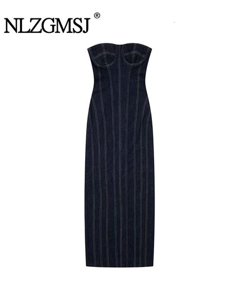 basic casual dresses nlzgmsj traf autumn winter denim sheath midi party dres y2k jeans tube backless bodycon evening 2023 vestidos 230826, Black;gray
basic casual dresses nlzgmsj traf autumn winter denim sheath midi party dres y2k jeans tube backless bodycon evening 2023 vestidos 230826, Black;gray