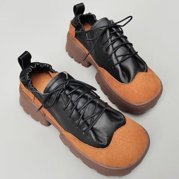 dress shoes fashion man platform shoes lace up men's flat shoes male casual shoes 100% genuine leather spring autumn vingtage cargo sho, Black
dress shoes fashion man platform shoes lace up men's flat shoes male casual shoes 100% genuine leather spring autumn vingtage cargo sho, Black