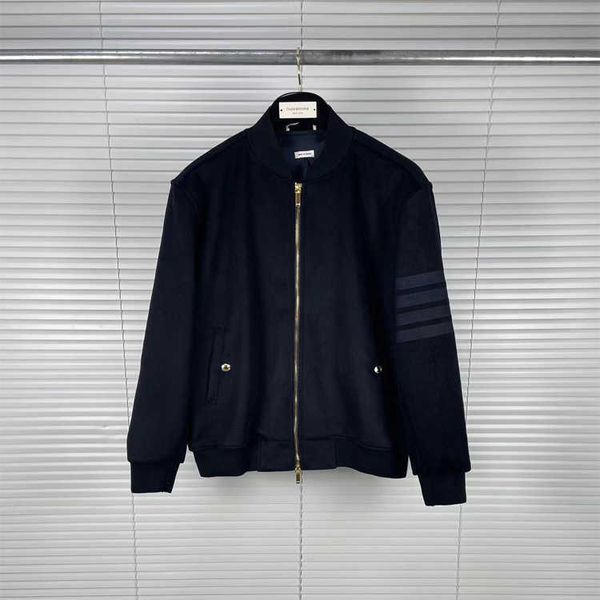 z70w men's jackets tb tom autumn/winter new wool blue bar baseball jacket coat casual comfort zipper jacket, Black;brown
z70w men's jackets tb tom autumn/winter new wool blue bar baseball jacket coat casual comfort zipper jacket, Black;brown