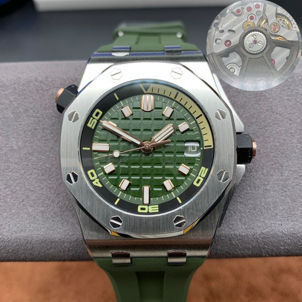mens luxury eta silver watch cal.3120 movement 42mm 15703 904l stainless steel case green dial 5 bar waterproof automatic watches luminous n, Slivery;brown
mens luxury eta silver watch cal.3120 movement 42mm 15703 904l stainless steel case green dial 5 bar waterproof automatic watches luminous n, Slivery;brown
