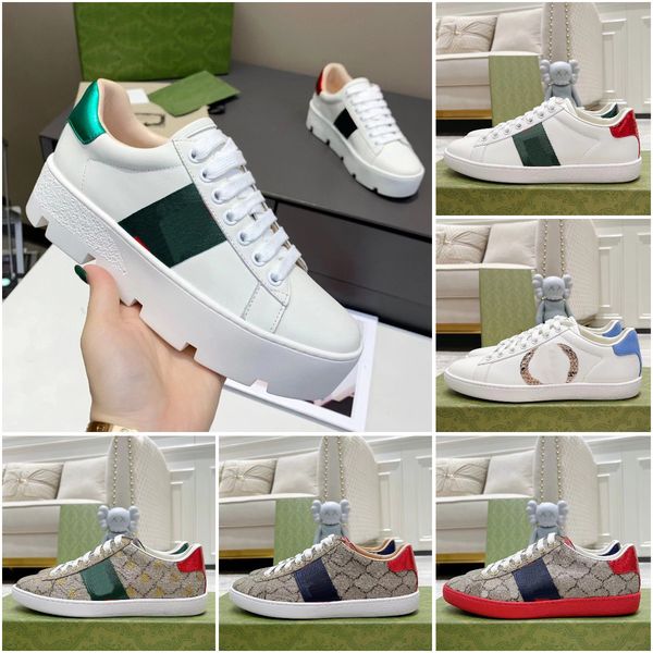 ace sneakers designer men women embroidered platform sneaker luxury leather rubber classics with bees sneaker outdoor casual shoes size 35-4, Black
ace sneakers designer men women embroidered platform sneaker luxury leather rubber classics with bees sneaker outdoor casual shoes size 35-4, Black