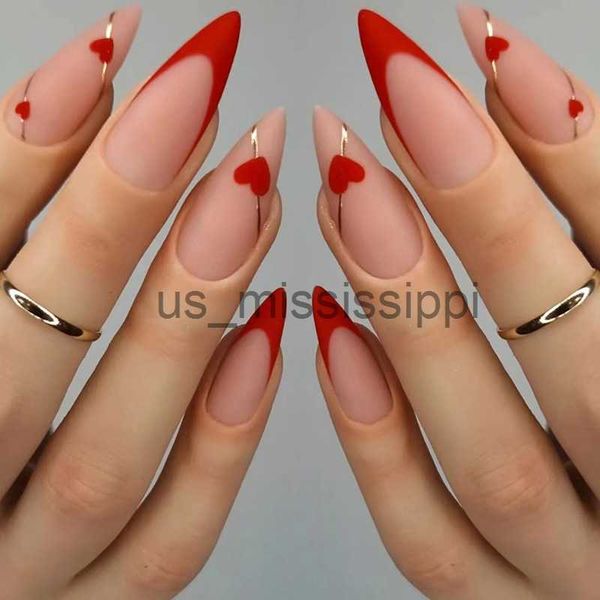 false nails frosted texture wearable nail stickers french almond nails european and american foreign trade crossborder nail enhancement pat, Red;gold
false nails frosted texture wearable nail stickers french almond nails european and american foreign trade crossborder nail enhancement pat, Red;gold