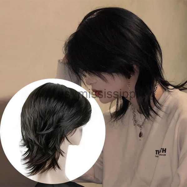 synthetic wigs mullet head wig cosplay for men anime synthetic hort straight wolf tail fake high temperature party wig with bangs fringe x08, Black
synthetic wigs mullet head wig cosplay for men anime synthetic hort straight wolf tail fake high temperature party wig with bangs fringe x08, Black