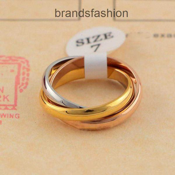 designer rings classic three-ring for men women couple fashion simple style with three colors rose gold rings, Silver
designer rings classic three-ring for men women couple fashion simple style with three colors rose gold rings, Silver