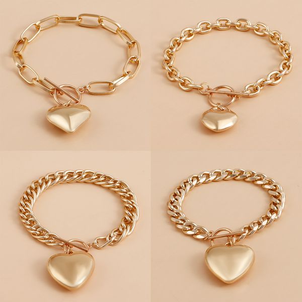 simple love pendant hand decoration with hollowed out metal chain bracelet women, Black
simple love pendant hand decoration with hollowed out metal chain bracelet women, Black