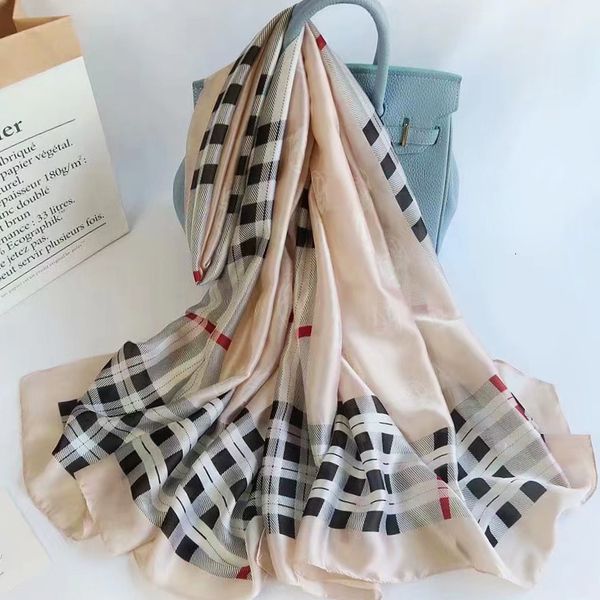 scarves brand designer 180*90cm silk foulard bandanna long lrage shawls wrpas winter neck scarves lady hijab muffler 230826, Blue;gray
scarves brand designer 180*90cm silk foulard bandanna long lrage shawls wrpas winter neck scarves lady hijab muffler 230826, Blue;gray
